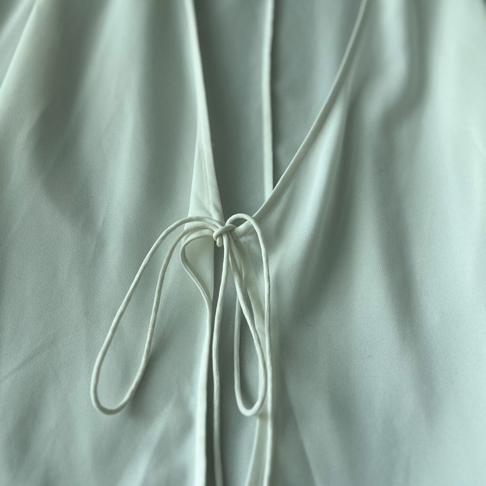 Wilfred Cream Tie-Front Blouse - Picture 4 of 7
